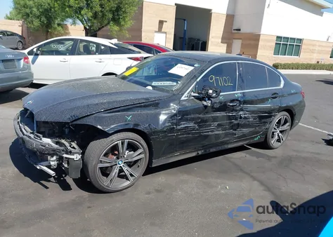 2022 BMW 330I из США, поврежденный, VIN 3MW5R1J05N8C36055